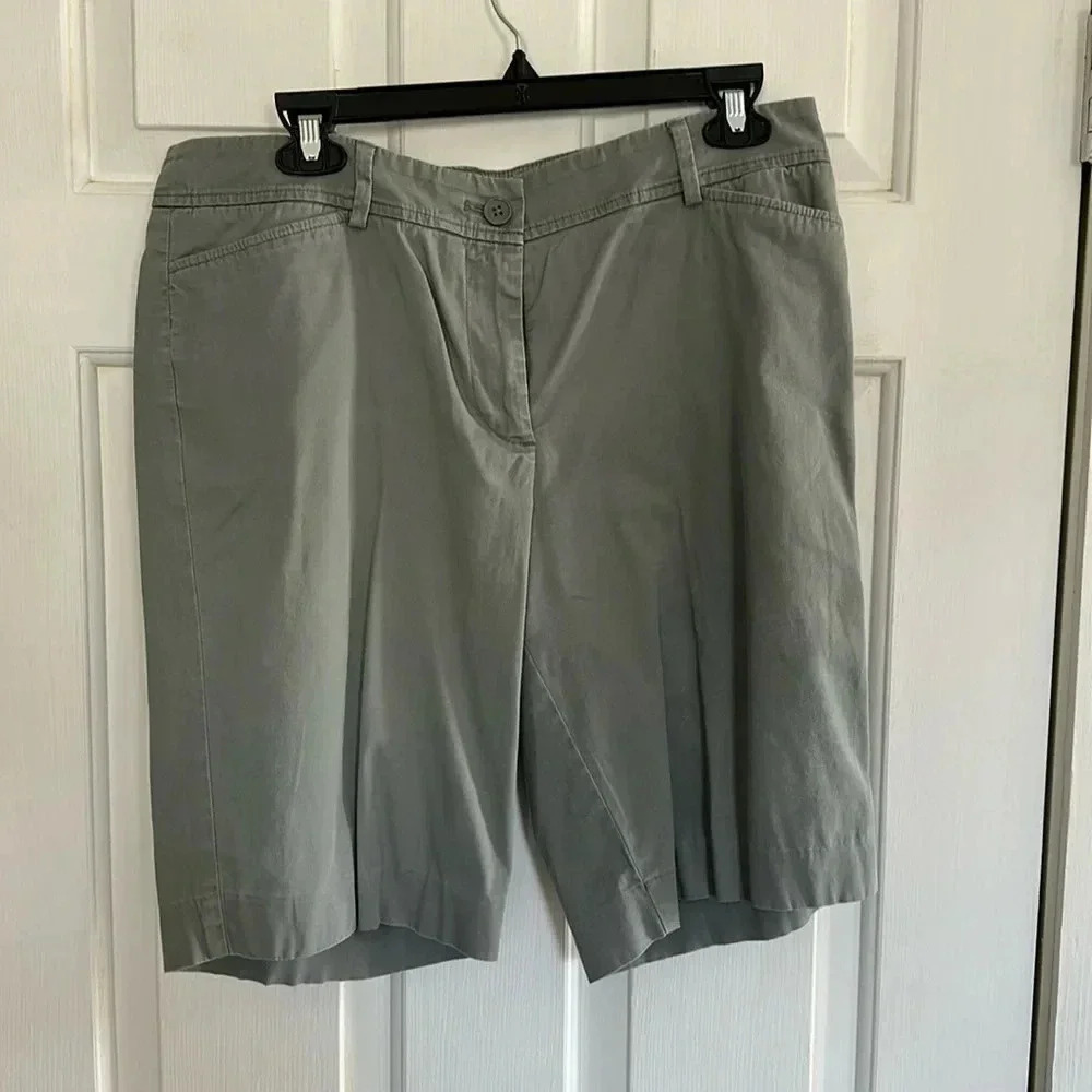 Talbots Light Gray Bermuda Shorts